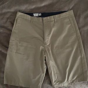 Men’s khaki Volcom shorts size 36